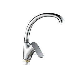 Смеситель для кухні Lidz Tani 007F (k40) хром, артикул SD00051094, силумін, керамічний картридж, стильний дизайн.