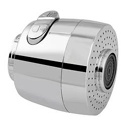 Аератор для змішувача Lidz Repair 02500, хром, 2 режими, SD00041567, економія води, зниження шуму, ABS пластик