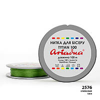 Нитка бісерна TYTAN 100 м. (оливкова)