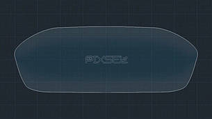 Захисне гібридне скло на приладову панель MATT 12″ AUDI A4 / S4 2019 - 2020