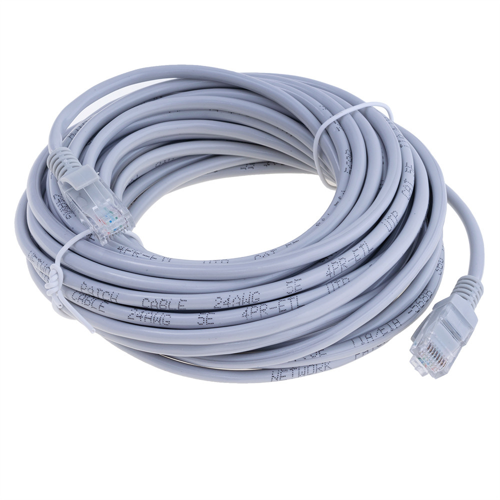 Патч-корд литий RITAR, CCA, UTP, RJ45, Cat.5e, 10m, сірий Q250