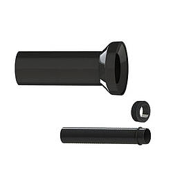 Qtap Nest Комплект подовжених муфт для підвісного унітазу, артикул SD00052459, пластикові з'єднання.