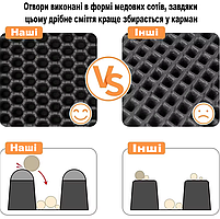 Килимок для котячого туалету сірий 30х30см. Ева килимок під котячий туалет, фото 4