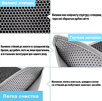 Килимок для котячого туалету сірий 30х30см. Ева килимок під котячий туалет, фото 7