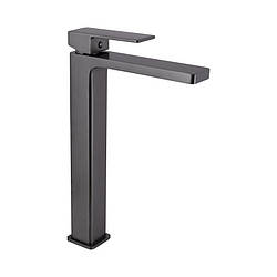 Смеситель для раковини Qtap Gemini високий QTGEM269GMB45680 Gunmetal Black PVD, латунь, артикул SD00051804