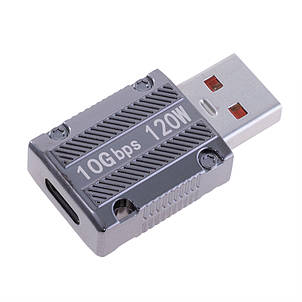 Перехідник з USB-A 3.0 в USB type-С, 10Gbps, 120 W YiChen, фото 1