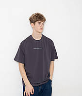 Футболка "Оверсайз" оптом МO-2516 Minimalist фуме