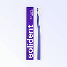 Зубна щітка Solident середньої жорсткості Фіолетова