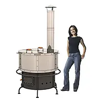 ПОЛЕВАЯ КУХНЯ 300 л. ПЕЧЬ ВАРОЧНАЯ. ТОПЛИВО - ДРОВА, ГАЗ