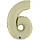 Цифра "6" фольгована, фото 6