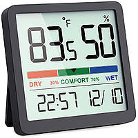 Гигрометр NOKLEAD для помещений цифровой термометр монитор температуры и влажности 3 34 дюйма ЖК дисплей