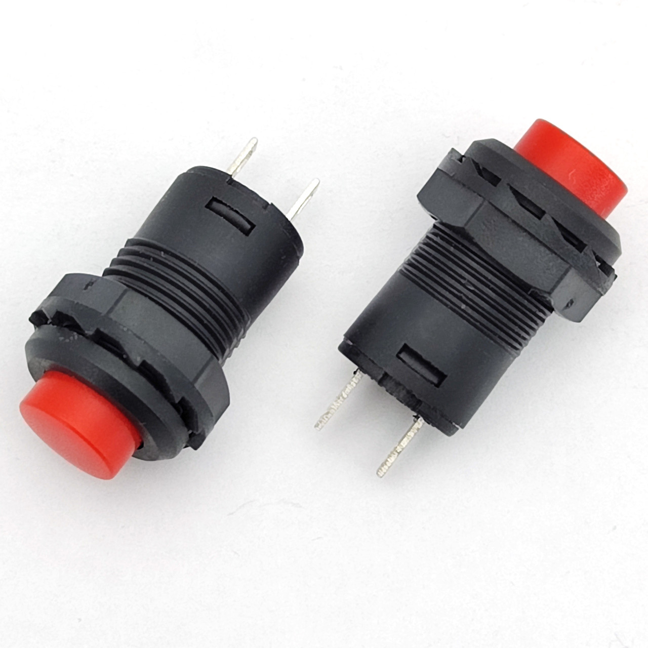 Кнопка Daier DS-227 RD, OFF-(ON), 2pin, 1A 250V, червона