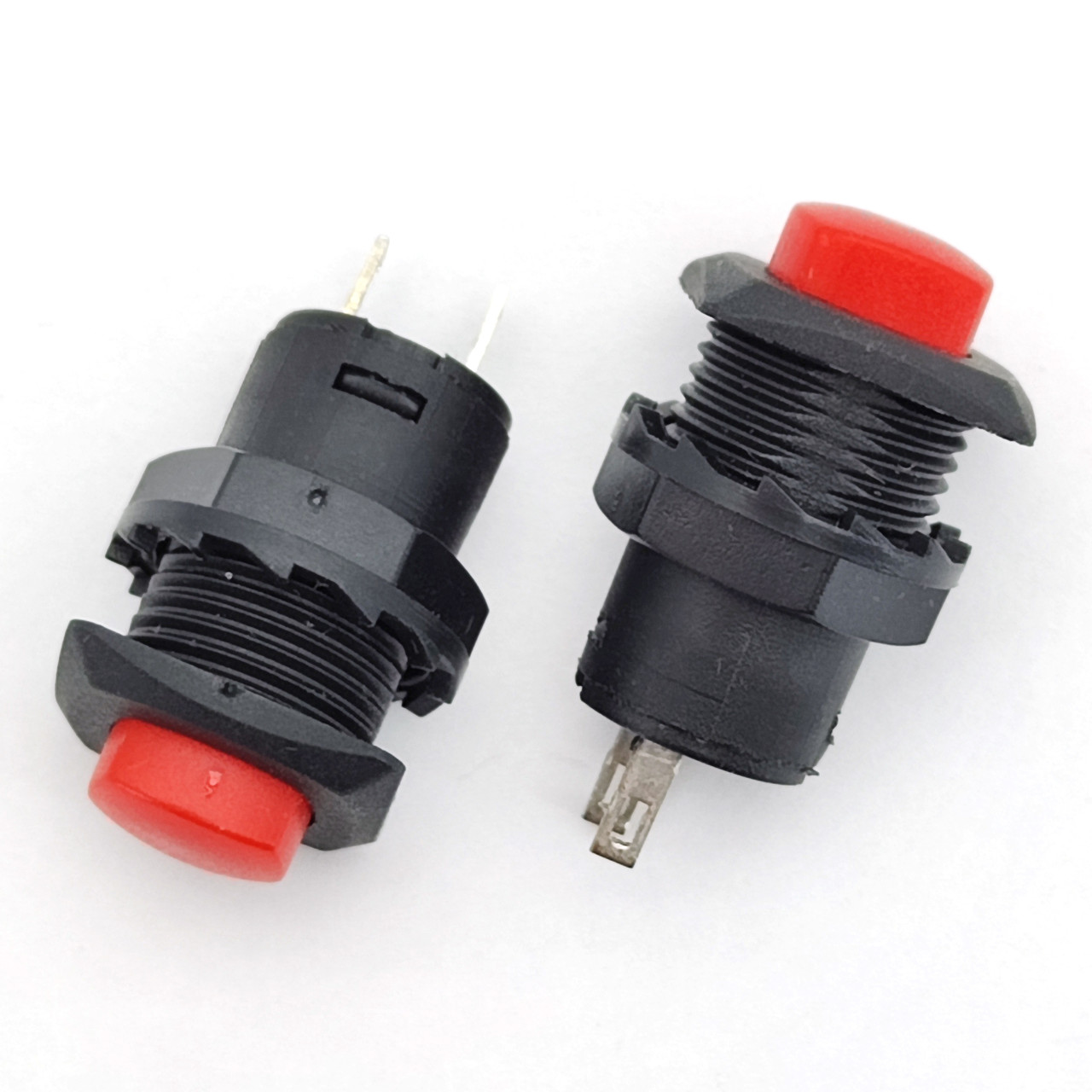 Кнопка Daier DS-225 RD, OFF-(ON), 2pin, 1A 250V, червона