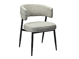 Стілець у кухню, зал, кафе, офіс M-117 фактурна тканина/металл Граніт/ чорний Vetro Mebel