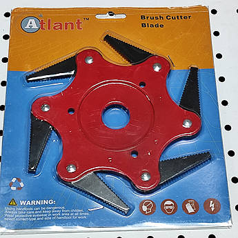 Ніж 6-ти сигментний для мотокос зубчатий