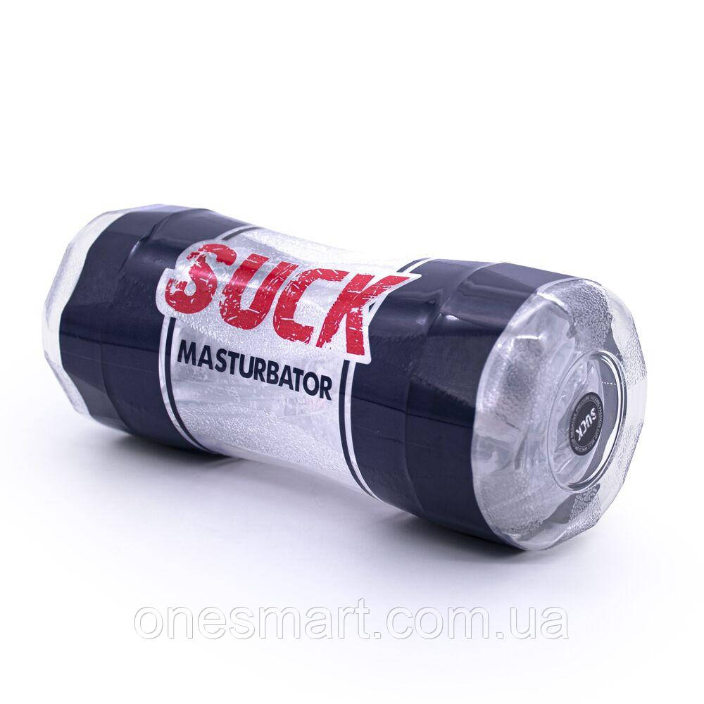Двосторонній мастурбатор Men Powerup SUCK вагін попка для чоловіків багаторазовий з текстурою, фото 1
