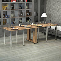 Обідній стіл-книжка "Сімейний" Дуб Сонома (2745x800x730) Гамма-стиль