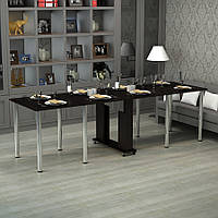 Обідній стіл-книжка "Сімейний" Дуб Венге (2745x800x730) Гамма-стиль