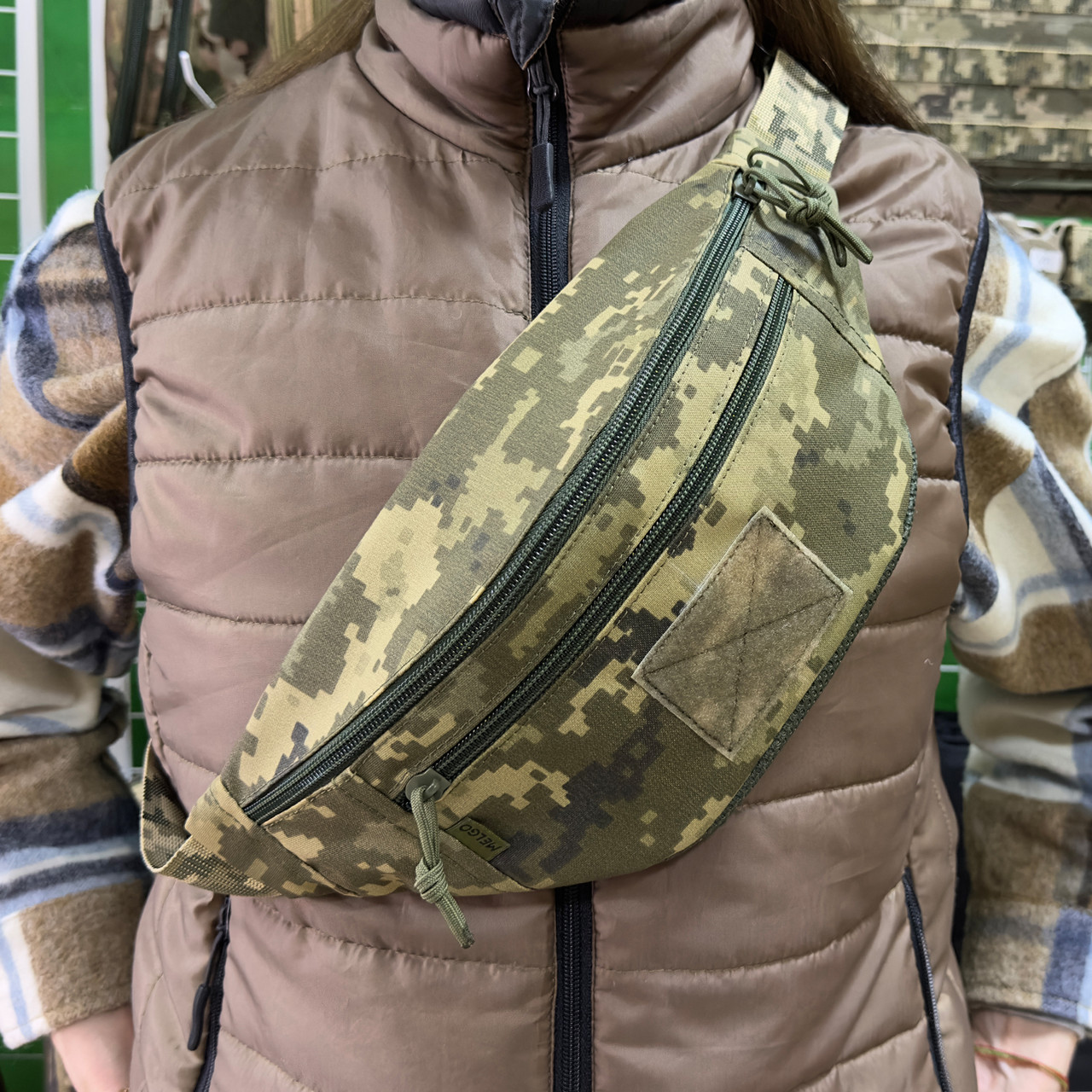 Тактична поясна сумка-бананка Піксель ММ-14 Cordura 1000 D MELGO
