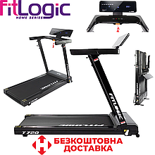 Бігова доріжка складна для дому електрична бігова доріжка для схуднення FitLogic T720 навантаження 110 кг