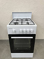 Плита газова з газовою духовкою Grunhelm G4F5600W (Біла)