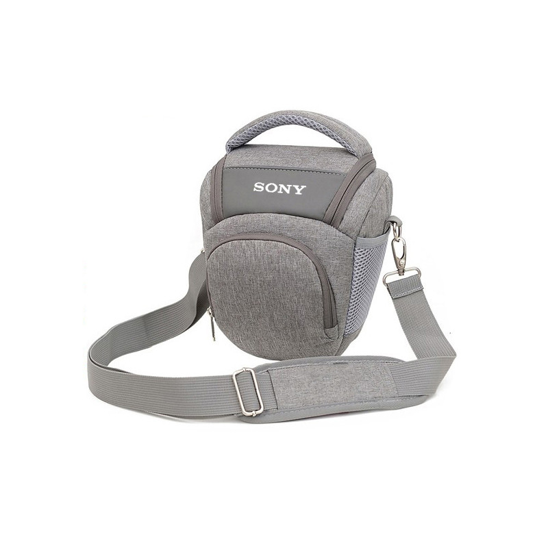 Сумка-трикутна для дзеркального фотоапарата Sony з ременем і дощовиком Сірий ( код: IBF079S6 )