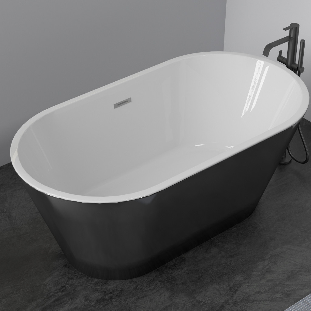 Ванна окремостояча Filicia Black 168*80*58