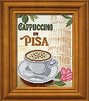 Схема для вышивки бисером на художественном холсте МА-008: Капучино у Пизанской башни