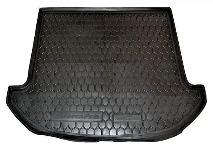 Килимок у багажник Avto-Gumm для Hyundai Santa Fe 3 2012+ Багажний Автокилимок Автогум Хюндай (7міс) корот.баз, фото 1