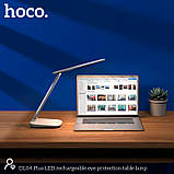 Настільна лампа світлодіодна Hoco LED DL04 eye protection desk lamp 7W USB (3 режими роботи), фото 7