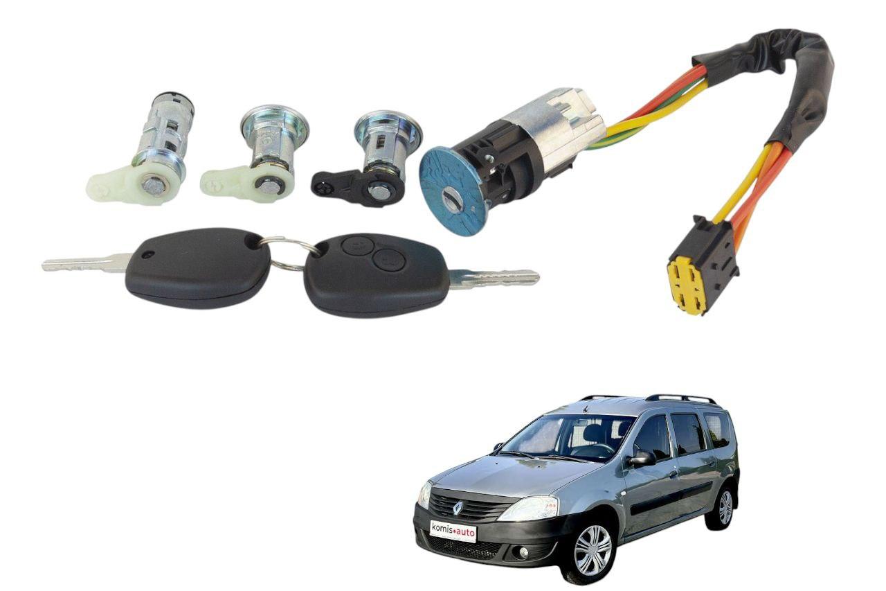 Замок запалювання +3 личинки Renault Logan I 2004-2013 (487004353R)