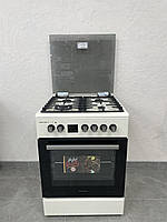 Плита газова з електричною духовкою Grunhelm FD661234BE (Бежева)