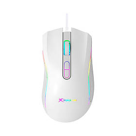 Ігрова миша провідна комп'ютерна для ігор XTRIKE ME programmable GM-314 WH wired mouse 800-7200 6 dpi