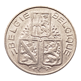 Бельгія 1 франк, 1940 Напис - 'BELGIE - BELGIQUE', фото 2