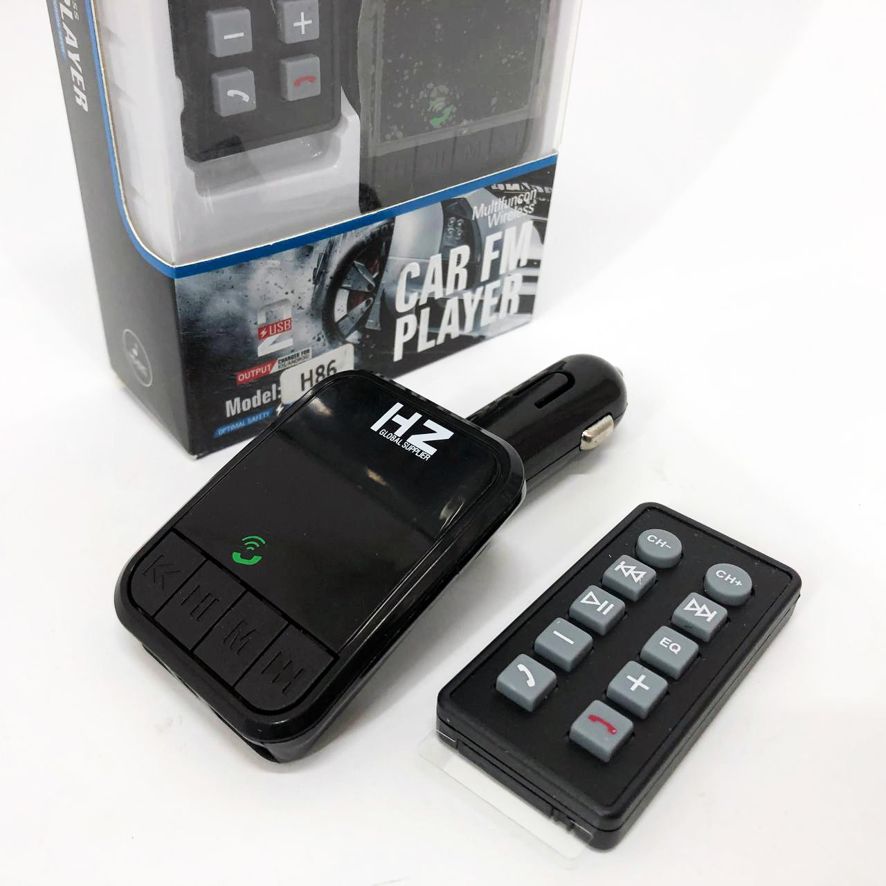 Трансмітер/модулятор H86BT, FM модулятор з bluetooth, FM трансмітер в машину, Якісний фм модулятор, фото 1