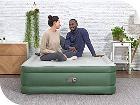 Надувне ліжко велюр із вбудованим електричним насосом (203-152-46 см, USB-кабель) Bestway 69646, фото 3