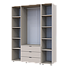 Розпашна Шафа для одягу Doros Гелар з Етажеркою Кашемір 3 ДСП 154.4х49.5х203.4 (80737645), фото 6