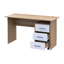 Офісний стіл Doros Т3 Дуб Евок/Білий ДСП 120х68х78 (41901064), фото 2