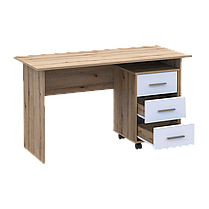 Офісний стіл Doros Т3 Дуб Евок/Білий ДСП 120х68х78 (41901064), фото 4