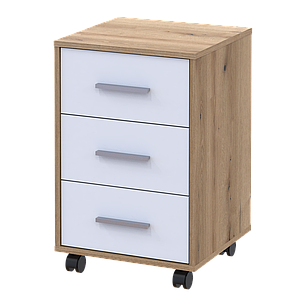 Тумба Doros Т3 Дуб Евок/Білий ДСП 43х42х66.4 (41901068), фото 2