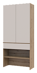 Передпокій Doros Спліт Дуб Артізан/Кашемір ДСП 94х39х200 (44900270)