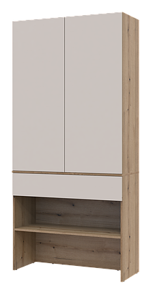 Передпокій Doros Спліт Дуб Артізан/Кашемір ДСП 94х39х200 (44900270), фото 1