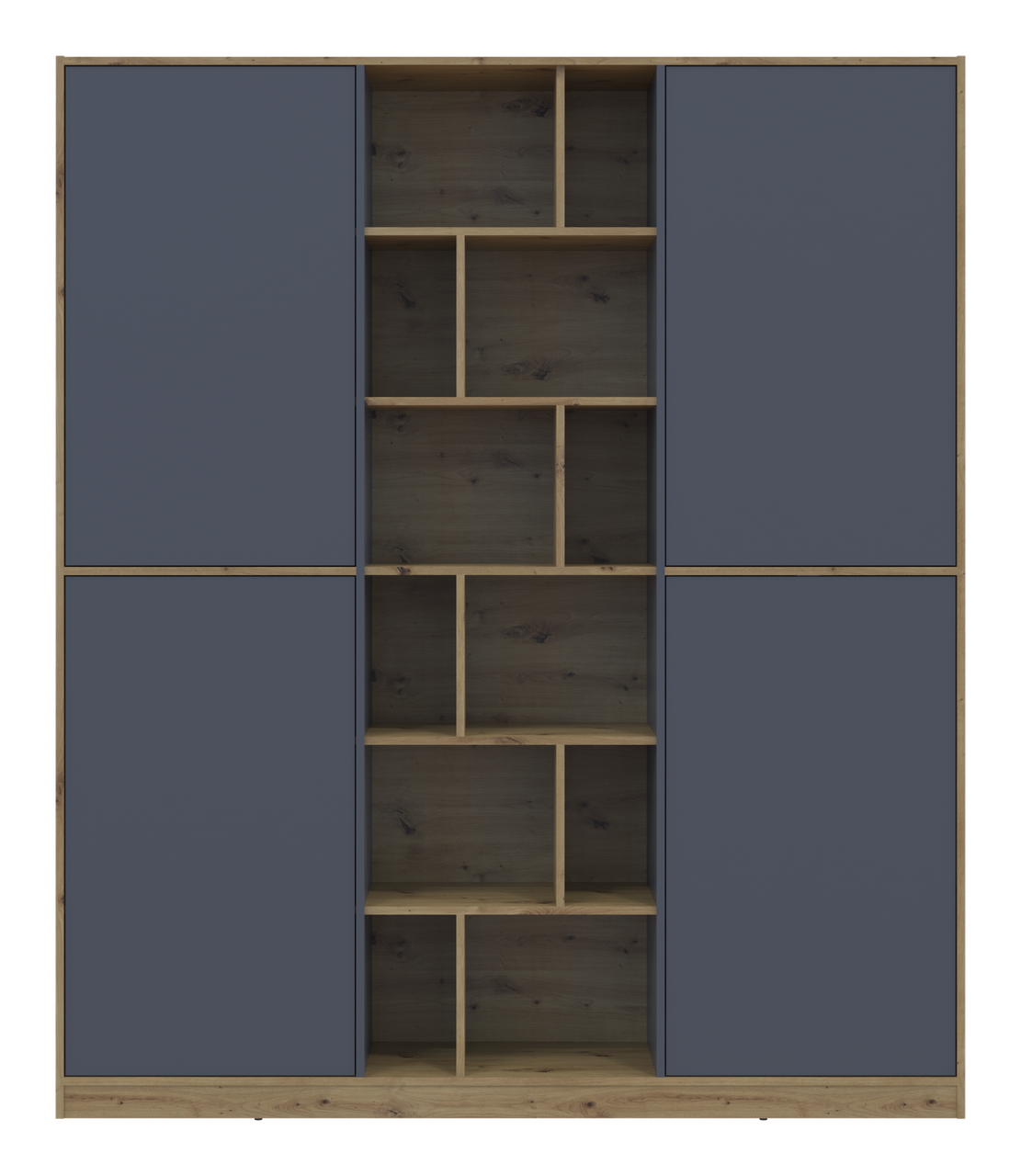 Шафа для одягу Doros Морган Дуб Артізан/Графіт ДСП 180х38.5х210 (42001256)