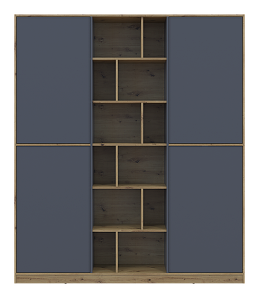 Шафа для одягу Doros Морган Дуб Артізан/Графіт ДСП 180х38.5х210 (42001256), фото 1