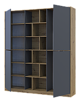 Шафа для одягу Doros Морган Дуб Артізан/Графіт ДСП 180х38.5х210 (42001256), фото 4