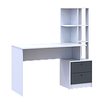 Офісний стіл Doros Т7 Білий/Графіт 136х55х138 (41516058), фото 5