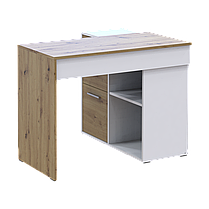 Офісний стіл Doros T8 Білий/Дуб Артізан 100х83х75 (41516060), фото 5