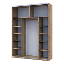 Шафа купе Doros G-Caiser Дуб Евок 2 ДСП / 3 частини 180х60х240 (80737748), фото 2