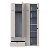 Розпашна Шафа для одягу Doros Лукас Кашемір 180х50х240 (80737729), фото 5
