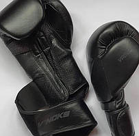 Боксерські рукавички для спарингу V`Noks Boxing Machine 14 унцій оригінальні для боксу та єдиноборств чорні
